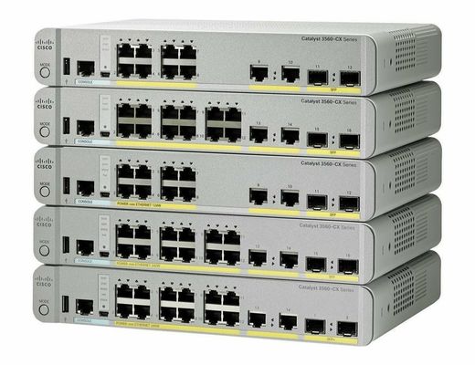 Conmutador Ethernet de procesamiento de red WS-C3560CX-12TC-S Conmutador Poe de 12 puertos 3560-CX